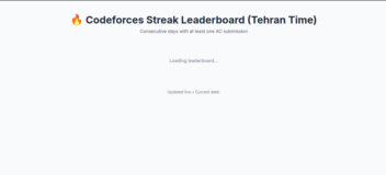 CodeStreaks | سامانه پیگیری فعالیت‌های برنامه‌نویسی