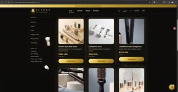 طراحی و توسعه وب‌سایت مدرن سه‌بعدی (3D) | LUXORA