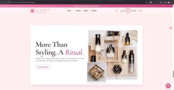 طراحی و توسعه وب‌سایت مدرن سه‌بعدی (3D) | LUXORA