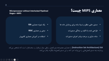 نمونه پاورپوینت برای ارائه دانشگاه (مبحث معماری MIPS)