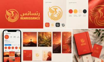 رنسانس | RENAISSANCE  طراحی لوگو و هویت بصری برای برند رشد فردی