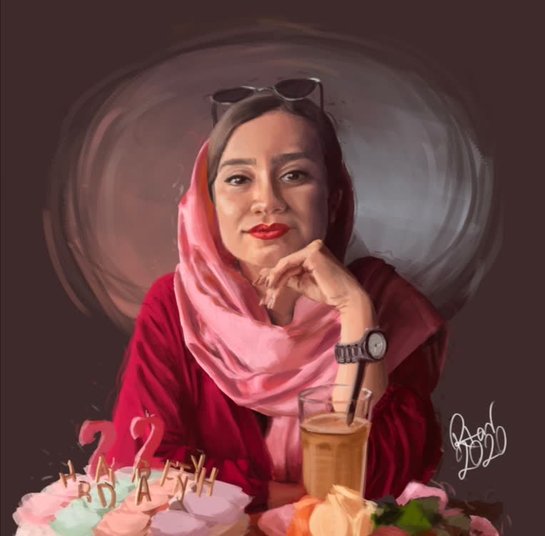 نقاشی پرتره دیجیتال