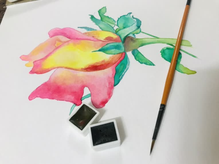 نمونه طراحی با آبرنگ