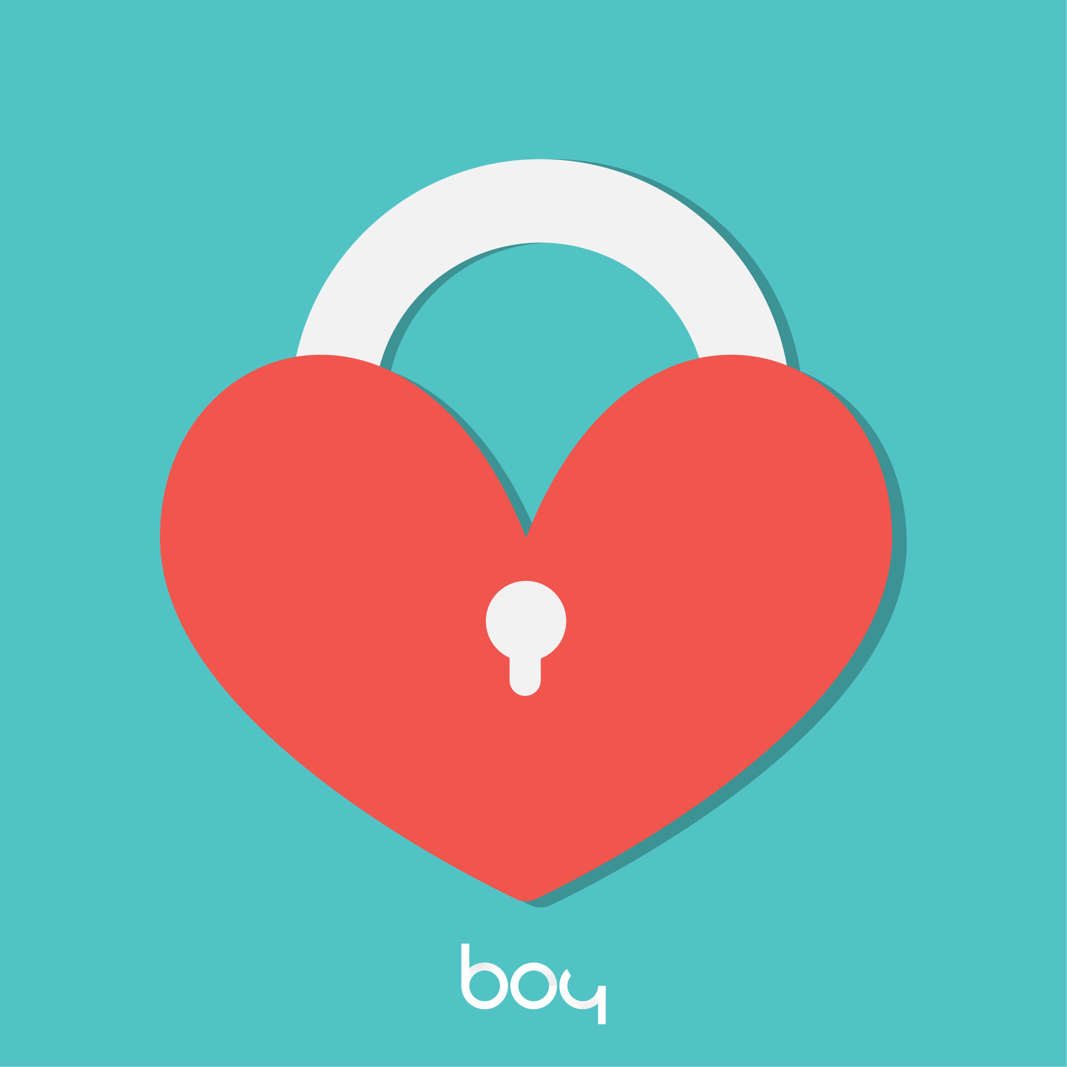 Lock Heart نمونه طراحی وکتور