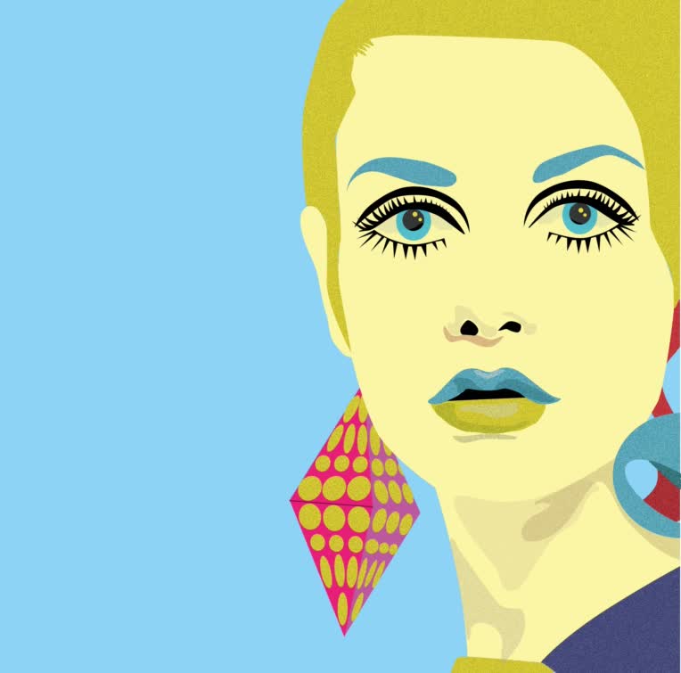 طراحی پوستر هنری Twiggy