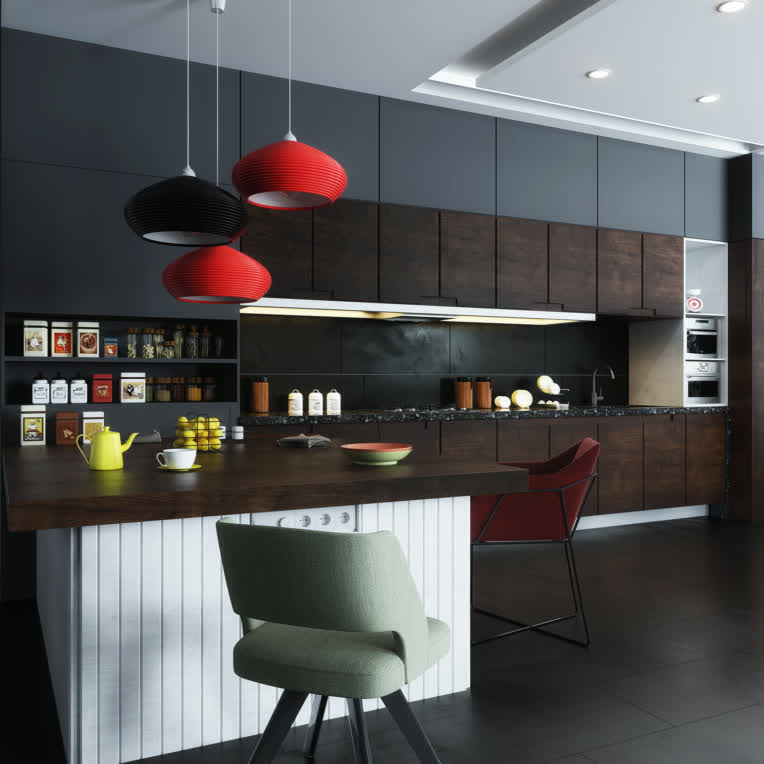 طراحی و مدل سازی سه بعدی کابینت