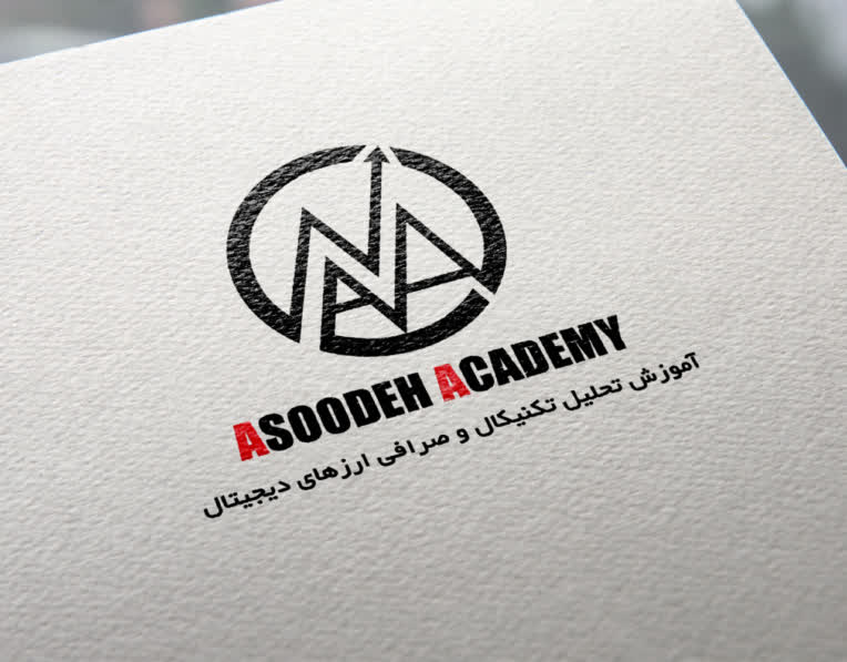 طراحی دیجیتال لوگو آسوده آکادمی