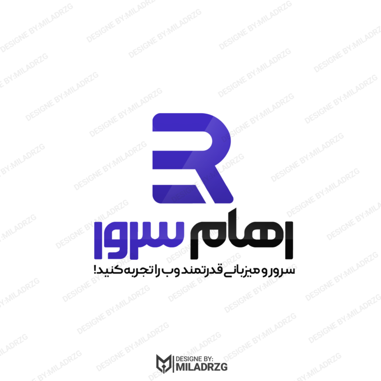 طراحی لوگو شرکت رهام سرور