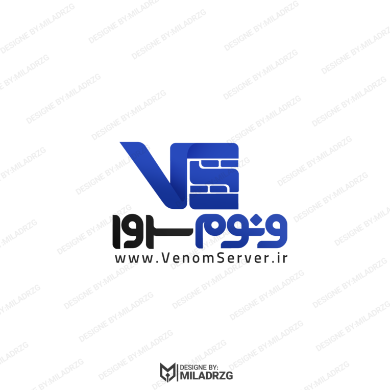 طراحی لوگو شرکت ونوم سرور