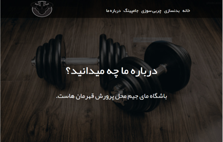 قالب سایت شخصی