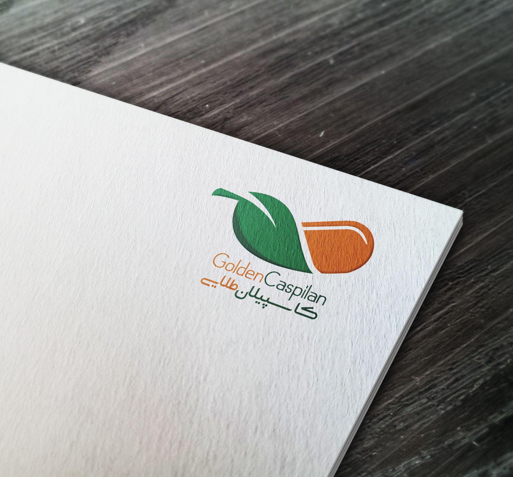 هویت بصری (لوگو) مرکز طب سنتی کاسپیلان طلایی