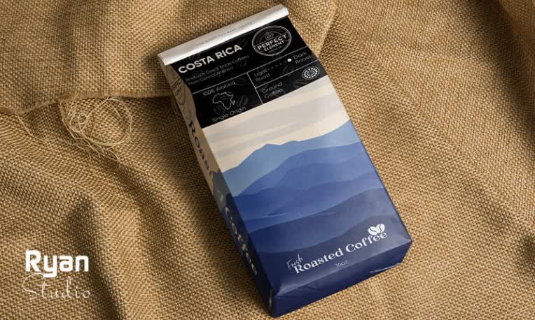 طراحی ست بسته بندی قهوه
