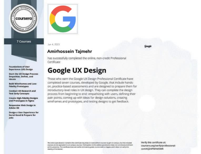 Google UX design