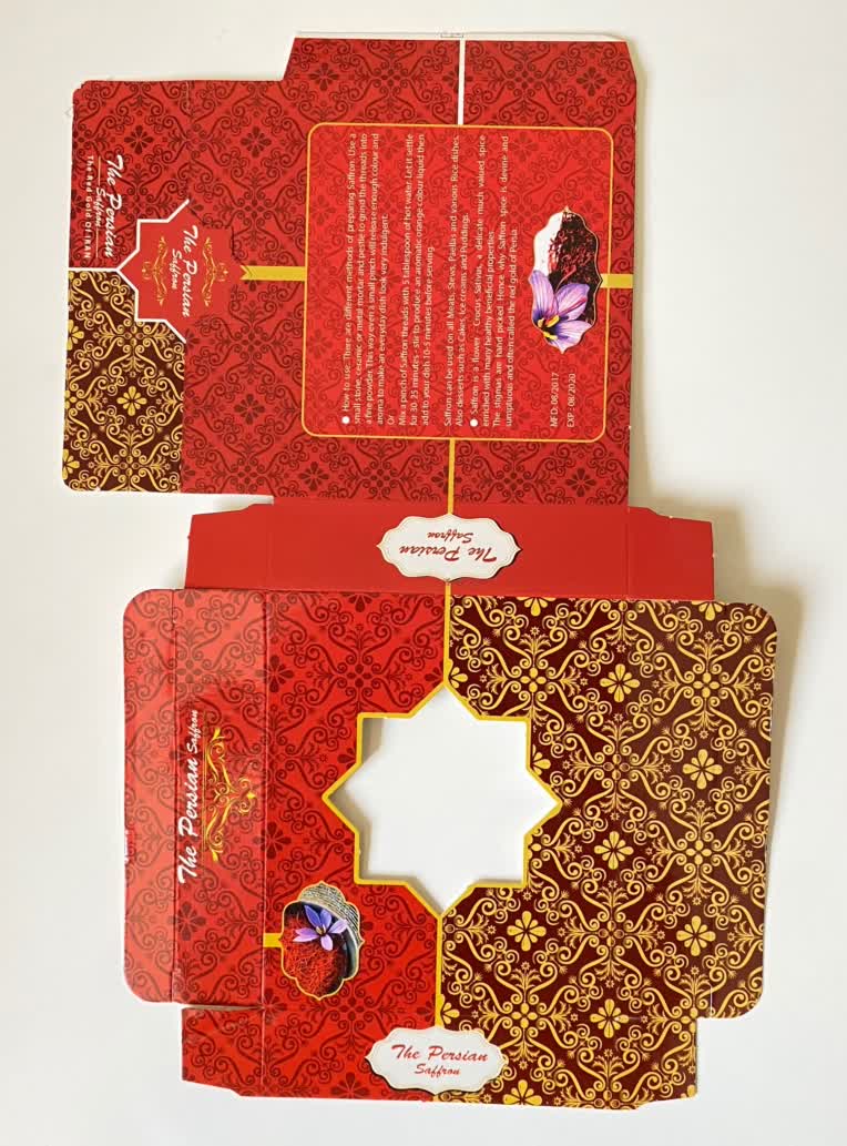 طراحی بسته بندی زعفران