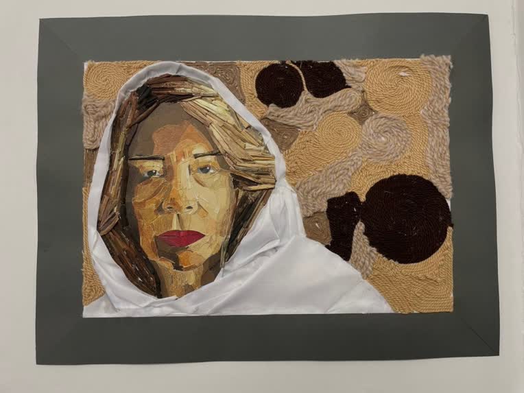 کلاژ با چوب پرتره