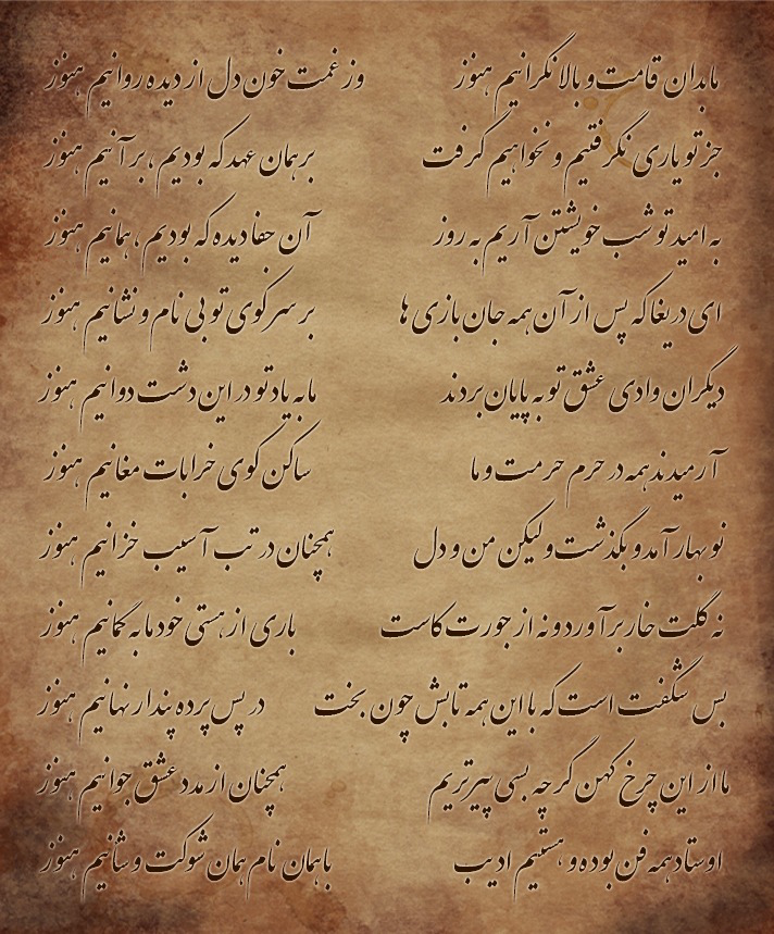 دکلمه شعر "نگرانیم هنوز" از ادیب نیشابوری