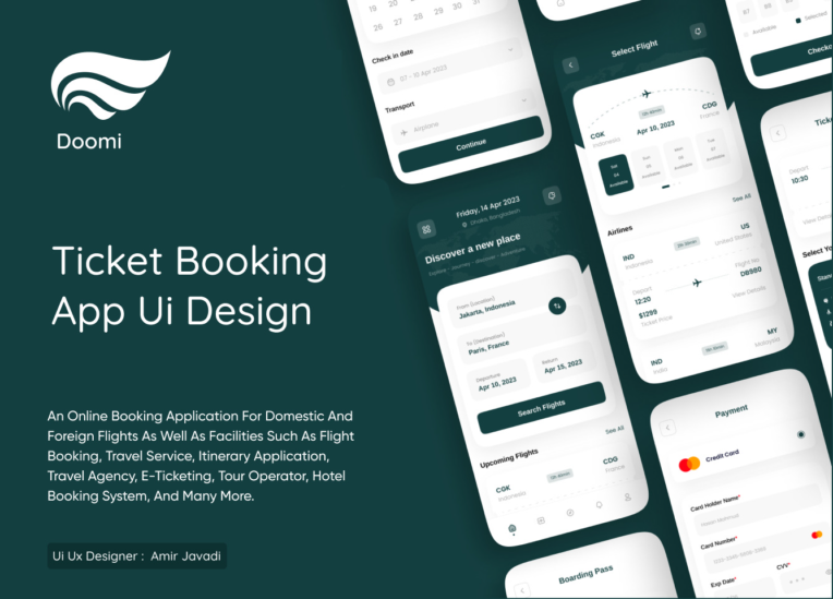 Ui Ux Design Ticket Booking App