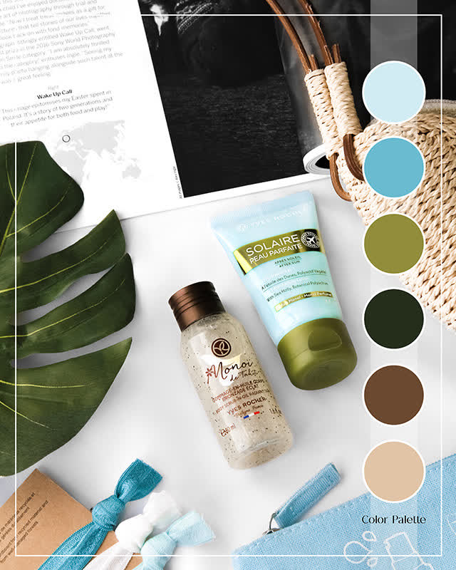 پالت عکاسی تبلیغاتی محصول آرایشی بهداشتی