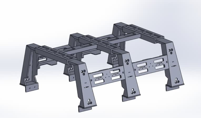 نمونه کار مدل سازی bed rack