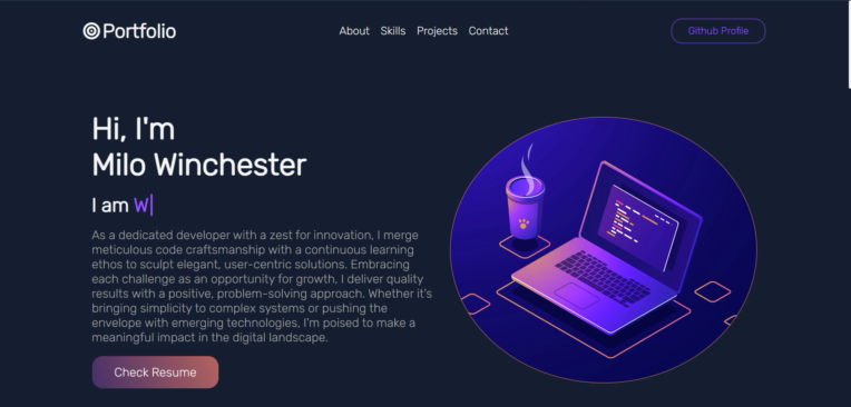 Portfolio Website - سایت پورتفولیو شخصی