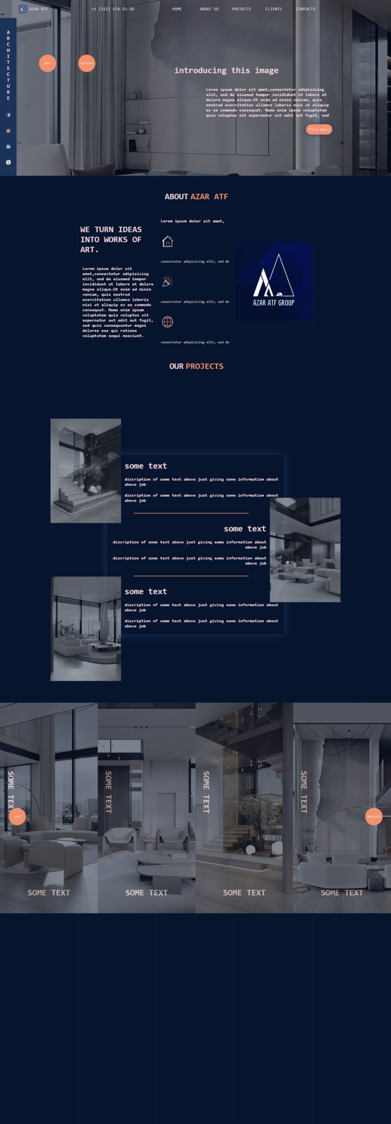 طراحی قالب سایت شرکتی اختصاصی (html,css,javascript)
