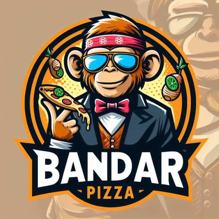 طراحی لوگو فست ‌فود بندر پیتزا
