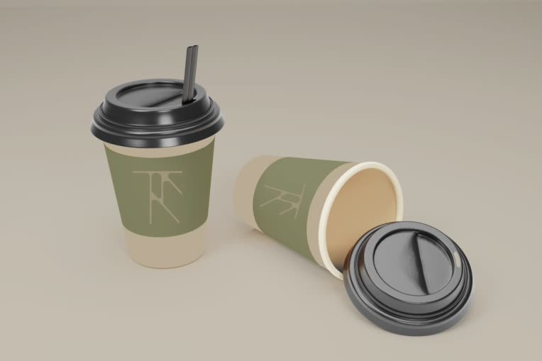 طراحی لوگو‌ی کافه تایماز با استفاده از حروف خود برند