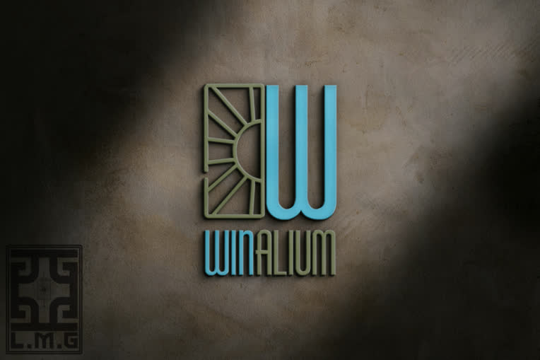 طراحی لوگو کارخانه درب و پنجره (Winalium)