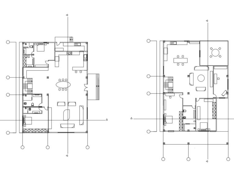 طراحی ویلای دوبلکس با جزئیات کامل  ویلا یک طبقه