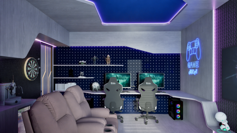" طراحی اتاق بازی در فلسطین( gaming room) "