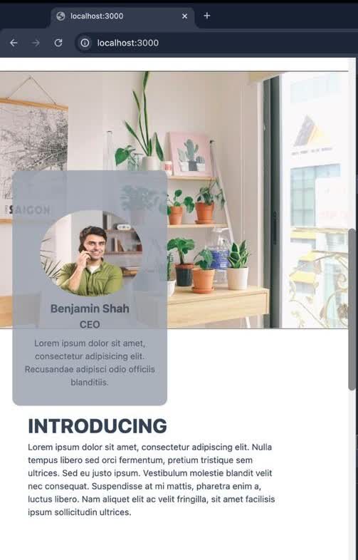 نمونه کار Home Design -Next js -responsive