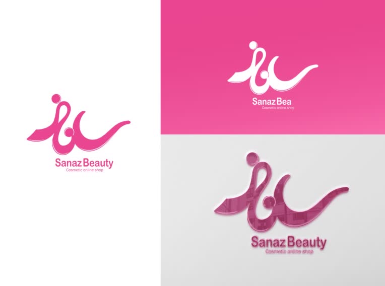 طراحی لوگو ساناز بیوتی (آرایشی و بهداشتی)