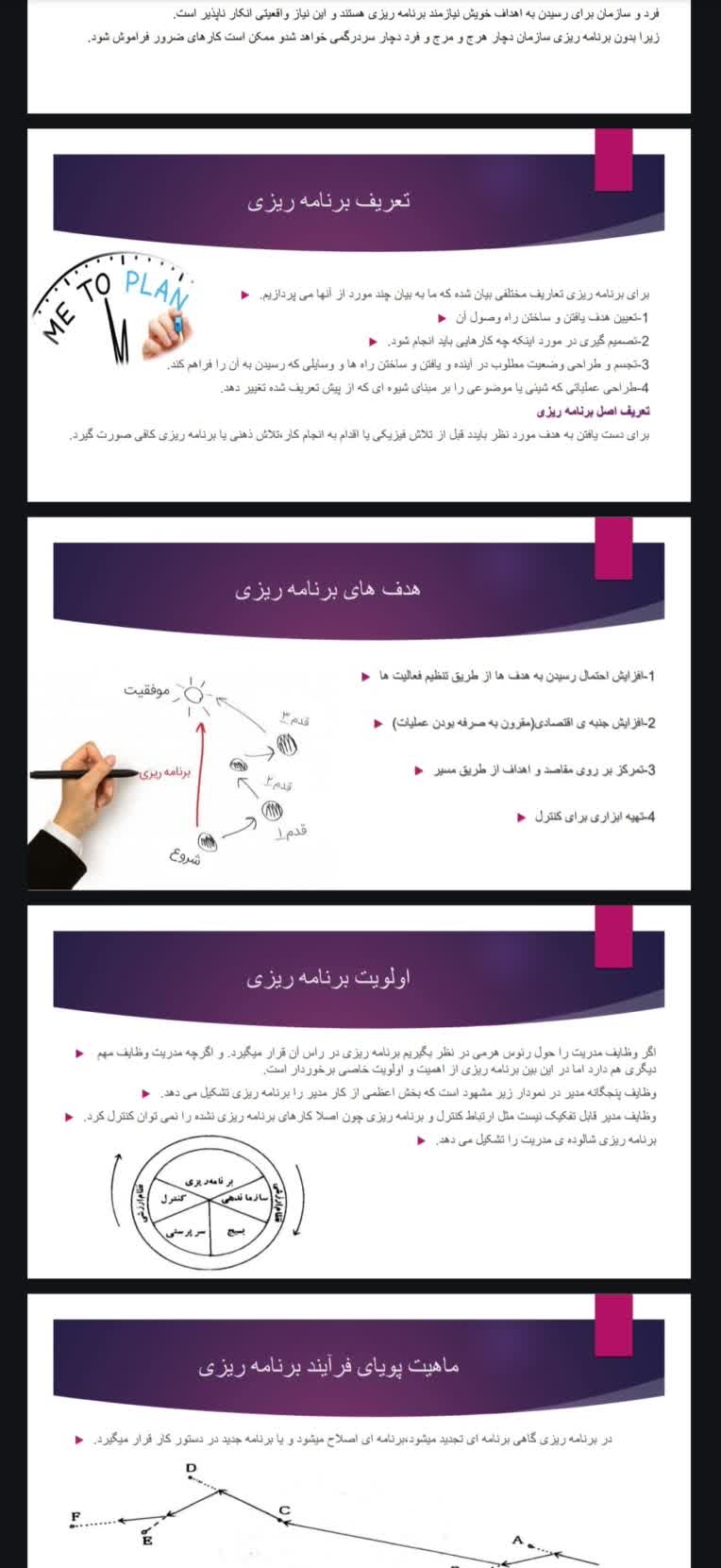 فایل پاورپوینت درس اصول مدریت و تئوری سازمان