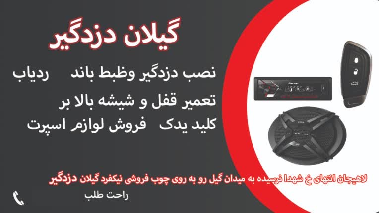 طراحی کارت ویزیت دزدگیر و سیستم صوتی