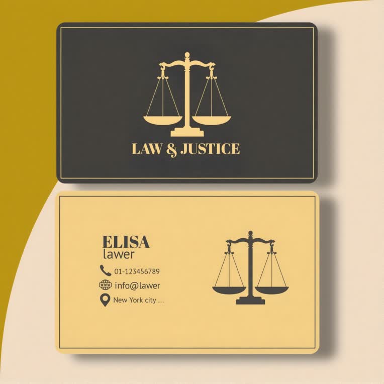 طراحی  کارت ویزیت وکالت  کارت ویزیت