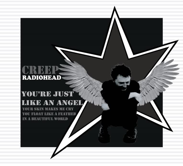 طراحی کاور آهنگ creep-radiohead