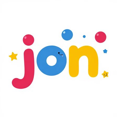 نمونه کار های اولیه لوگو برای برنامه کودک jon