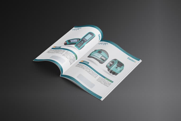 طراحی کاتالوگ محصول | برند exelero