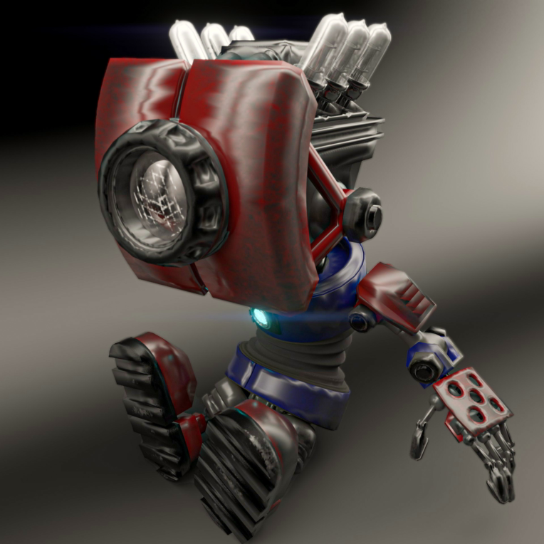 پروژه مدلسازی، تکسچرینگ و رندر Baby Robot