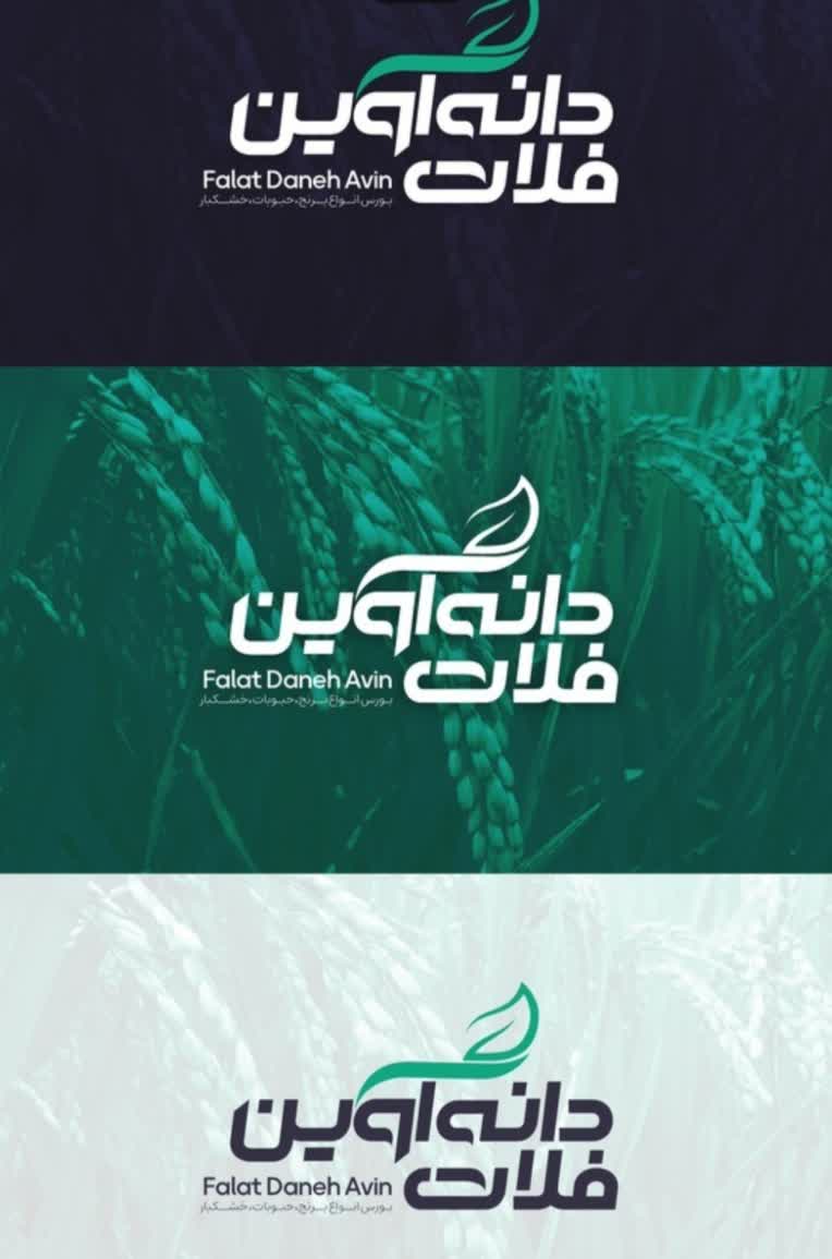 طراحی لوگو دانه آوین فلات ترکیبی