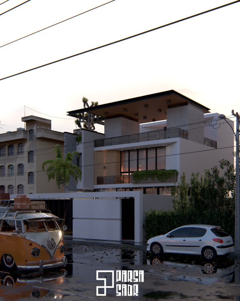 مدلسازی و رندرینگ پروژه مسکونی والرین | Valerian House