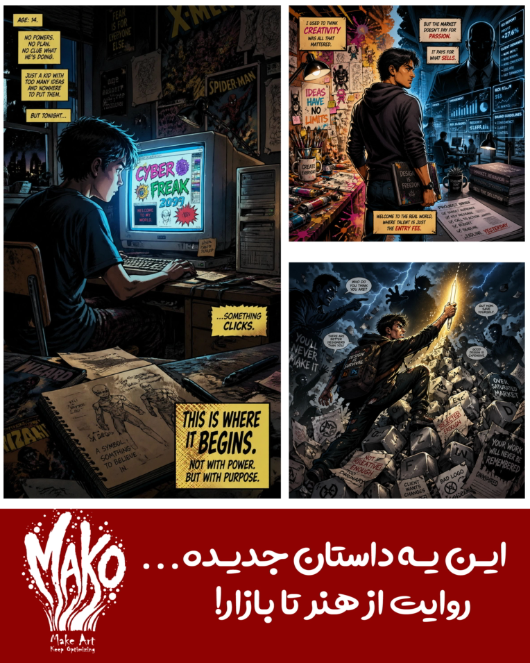 ساخت کمیک بوک دیجیتال (تصویرسازی)
