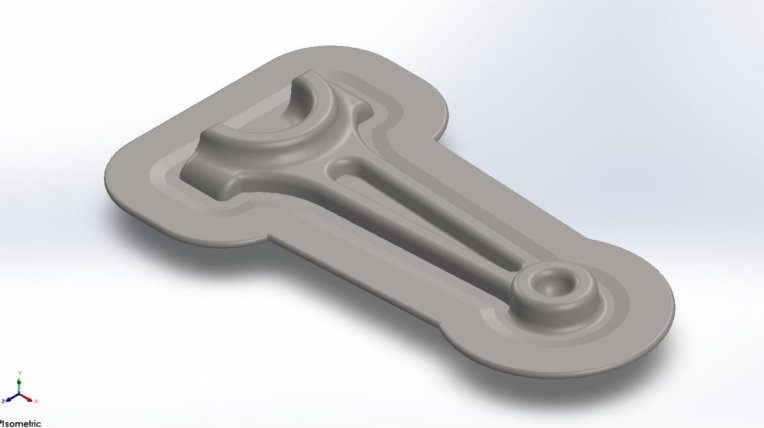 طراحی قالب فورج قطعه شاتون (Connecting Rod)