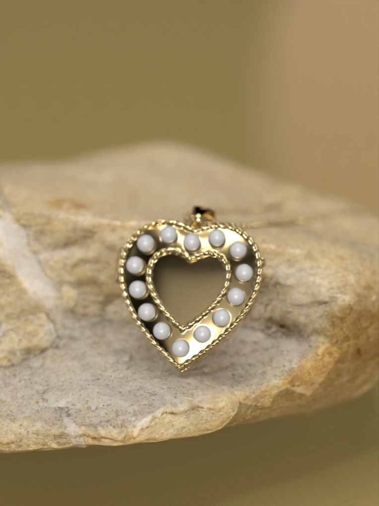 طراحی سه بعدی آویز عشق و رندرینگ