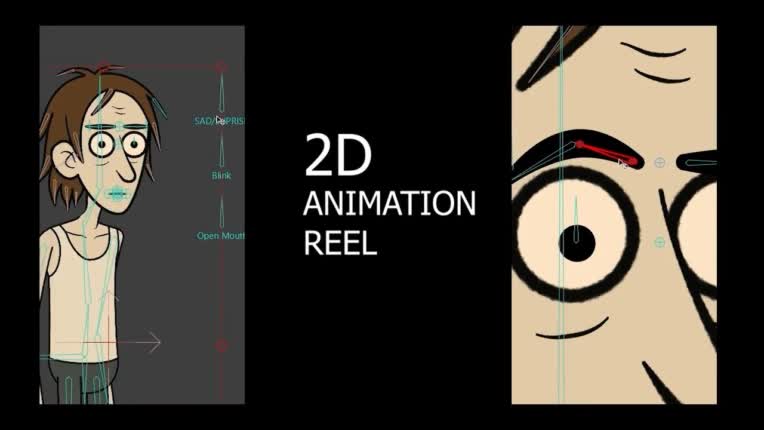 ریل ساخت و ریگ کاراکتر دوبعدی  moho and after effects