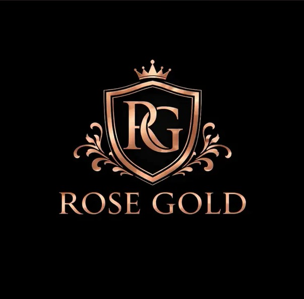 طراحی لوگو برند لوکس rose gold