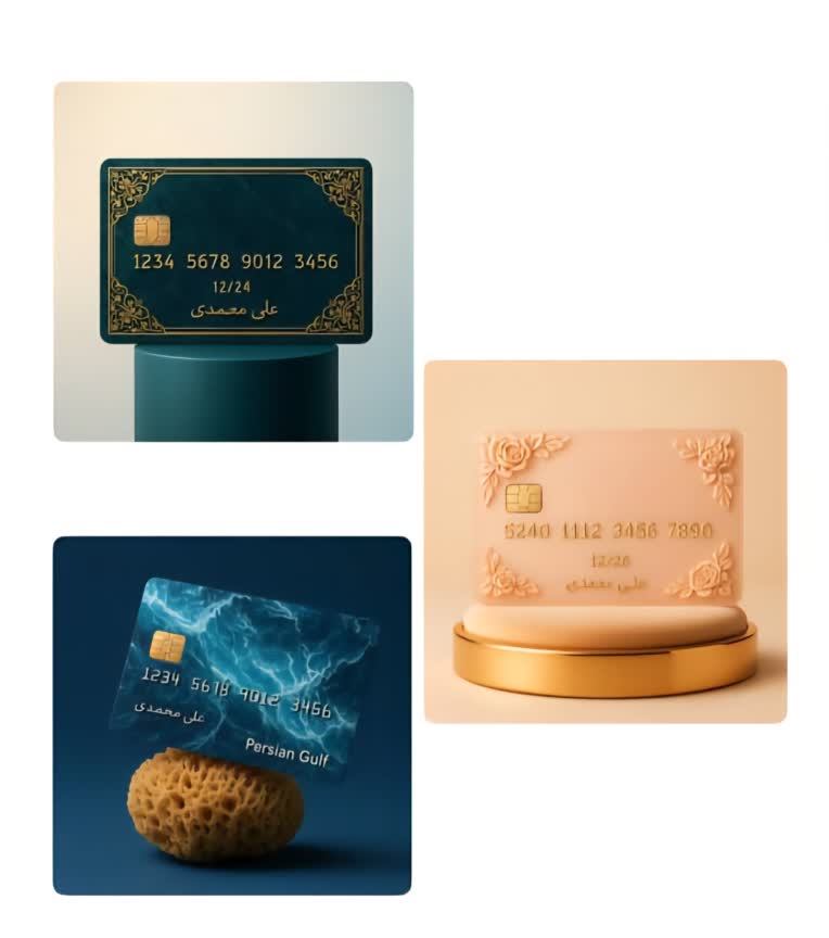 طراحی کارت بانکی.اعتباری.شناسایی