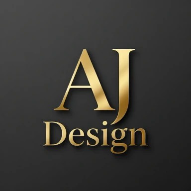 لوگو برای مجموعه گرافیکی AJ design