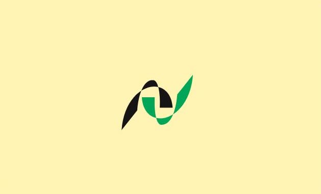 ***** طراحی لوگو حروف NV  *****