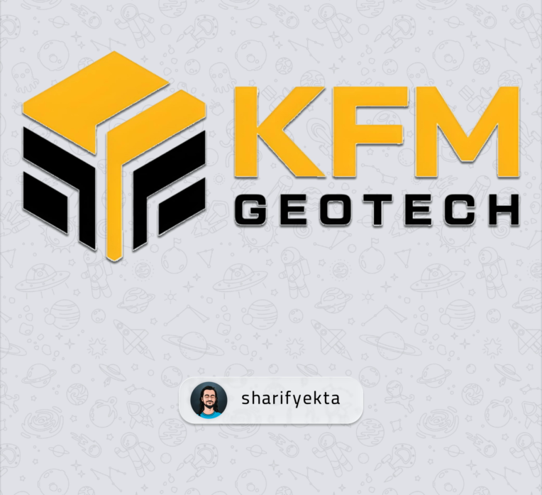 🏗️طراحی لوگوی KFM Geotech - شرکت مهندسی  ژئوتکنیک KFM